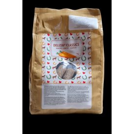   Delizia sárgarépa(murok)ízesítésű jutalomfalat lovaknak 1Kg